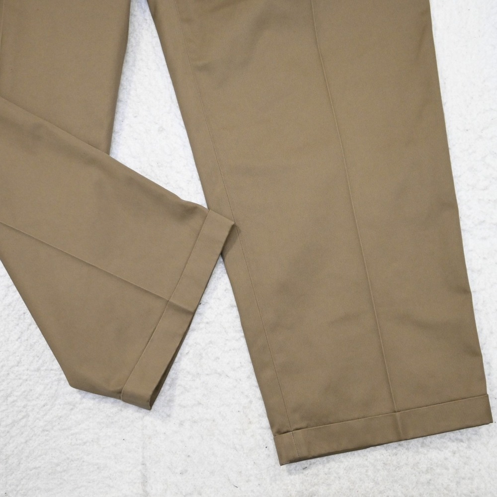 Jos. A. Bank Traveler Khaki Dress Pants Mens 44 x 32 NEW Brown Pleated Non-Iron - Picture 4 of 9